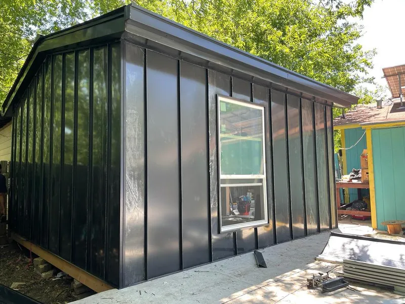 Black standing seam metal wall panels for Roof Inspection in Agawam Town